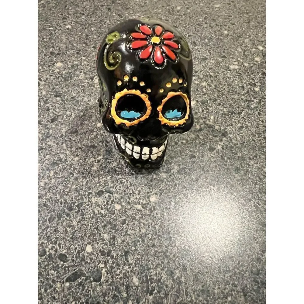 Skull Rock With Flower